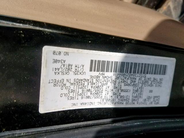 5TDZT38A82S084498 - 2002 TOYOTA SEQUOIA LI BLACK photo 10