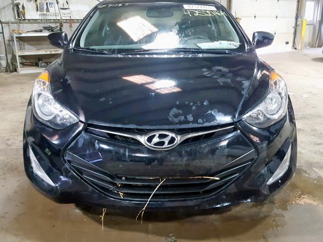 KMHDH6AE6DU010551 - 2013 HYUNDAI ELANTRA CO BLACK photo 9