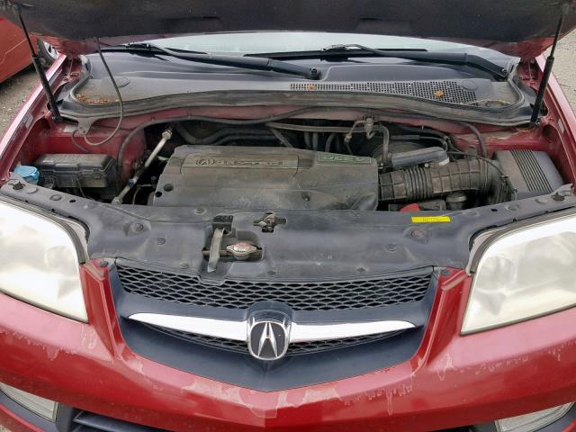 2HNYD18882H520706 - 2002 ACURA MDX TOURIN RED photo 7