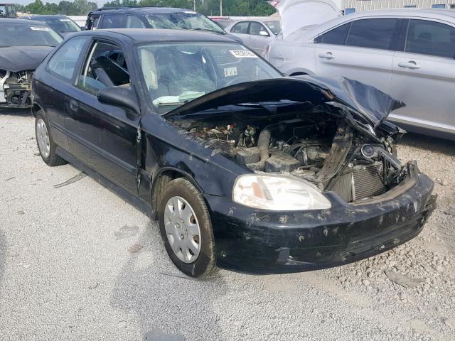 2HGEJ6340XH105259 - 1999 HONDA CIVIC DX BLACK photo 1