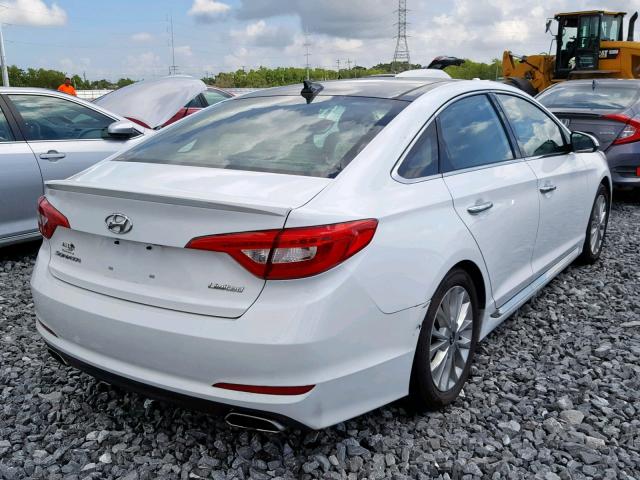 5NPE34AF9FH103968 - 2015 HYUNDAI SONATA SPO WHITE photo 4