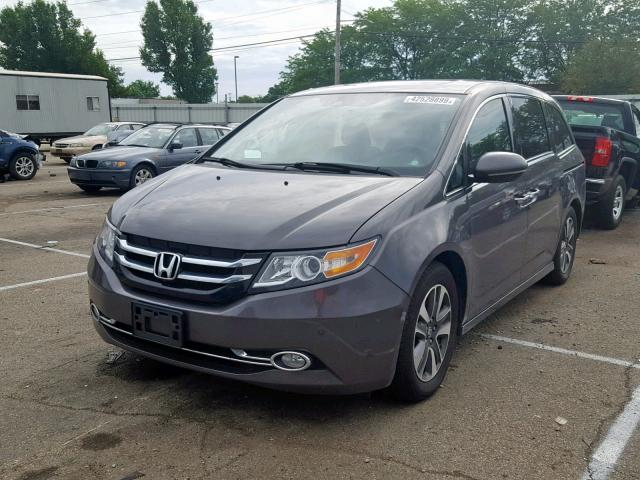 5FNRL5H92FB078322 - 2015 HONDA ODYSSEY TO GRAY photo 2