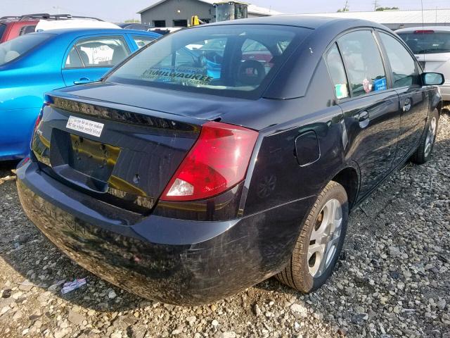 1G8AL52F94Z177393 - 2004 SATURN ION LEVEL BLACK photo 4