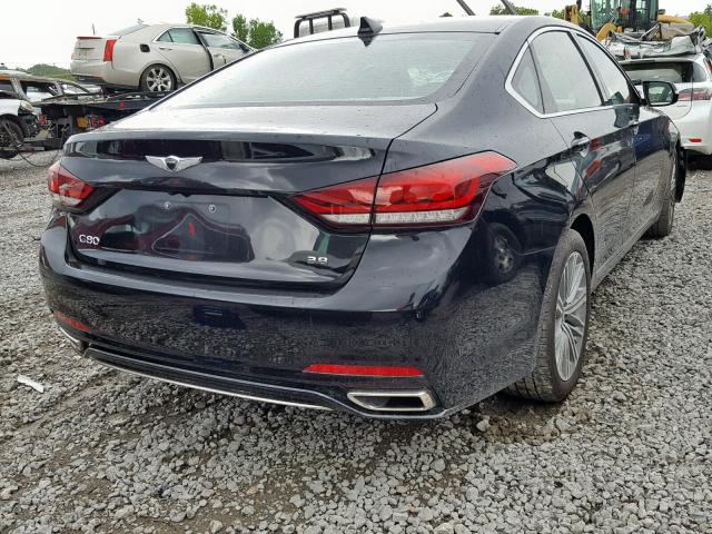 KMHGN4JE0JU264021 - 2018 GENESIS G80 BASE BLACK photo 4