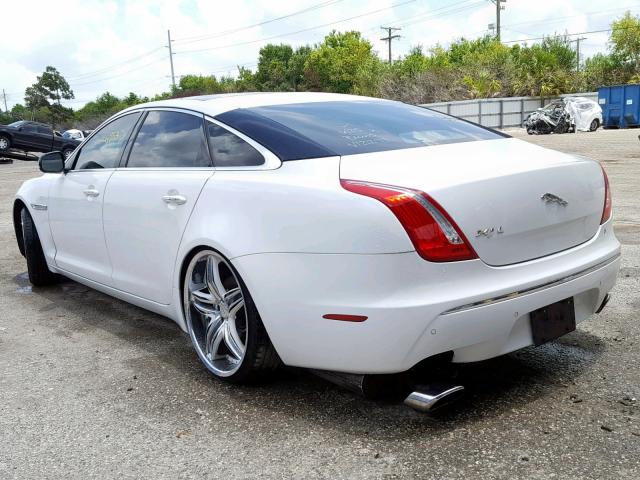 SAJWA2GB7BLV12271 - 2011 JAGUAR XJL WHITE photo 3