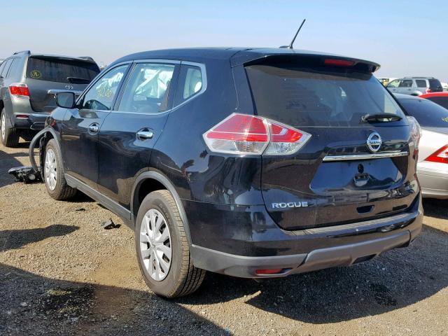 KNMAT2MT6FP548743 - 2015 NISSAN ROGUE S BLACK photo 3