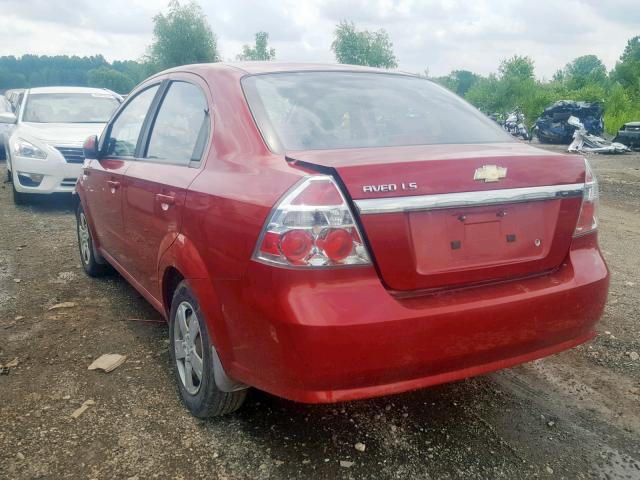 KL1TD56648B048070 - 2008 CHEVROLET AVEO BASE Qırmızı foto 3