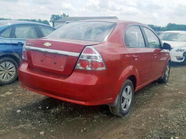 KL1TD56648B048070 - 2008 CHEVROLET AVEO BASE Qırmızı foto 4