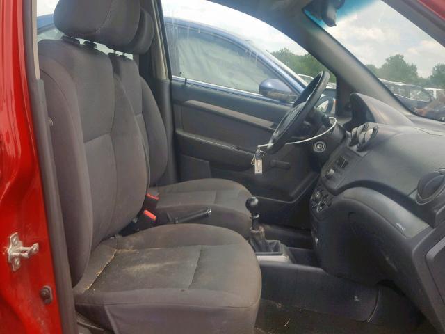 KL1TD56648B048070 - 2008 CHEVROLET AVEO BASE Qırmızı foto 5