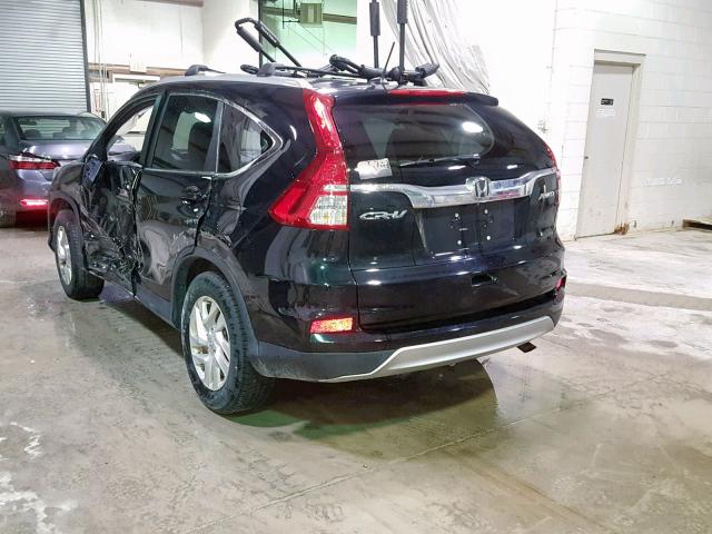 5J6RM4H70GL050842 - 2016 HONDA CR-V EXL BLACK photo 3