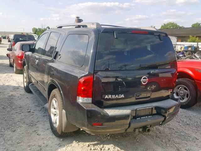 5N1BA08C48N631445 - 2008 NISSAN ARMADA SE BLACK photo 3