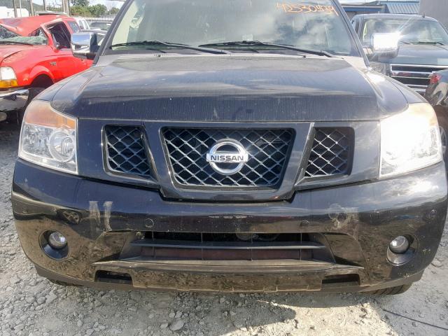 5N1BA08C48N631445 - 2008 NISSAN ARMADA SE BLACK photo 9