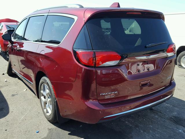 2C4RC1GG7HR556072 - 2017 CHRYSLER PACIFICA L RED photo 3