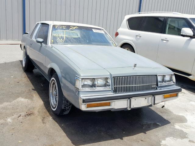 1G4GJ11Y2HP409167 - 1987 BUICK REGAL GRAY photo 1