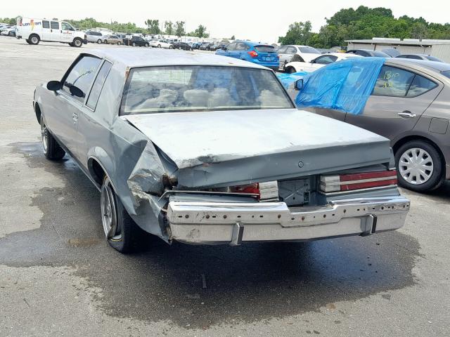 1G4GJ11Y2HP409167 - 1987 BUICK REGAL GRAY photo 3