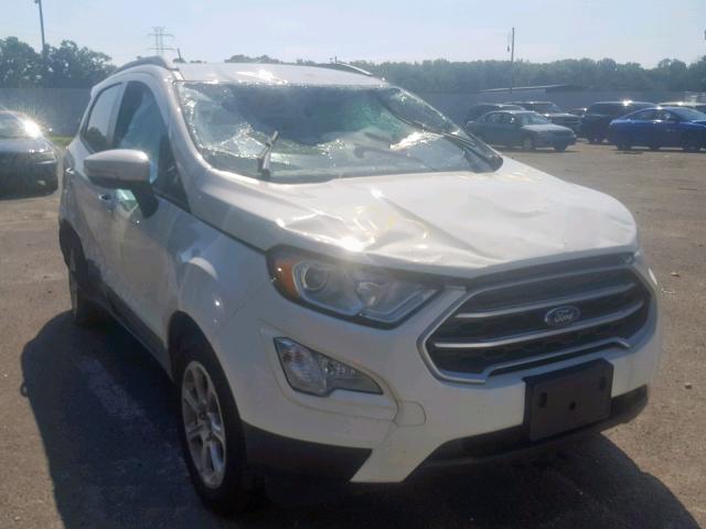 MAJ3P1TEXJC227076 - 2018 FORD ECOSPORT S WHITE photo 1