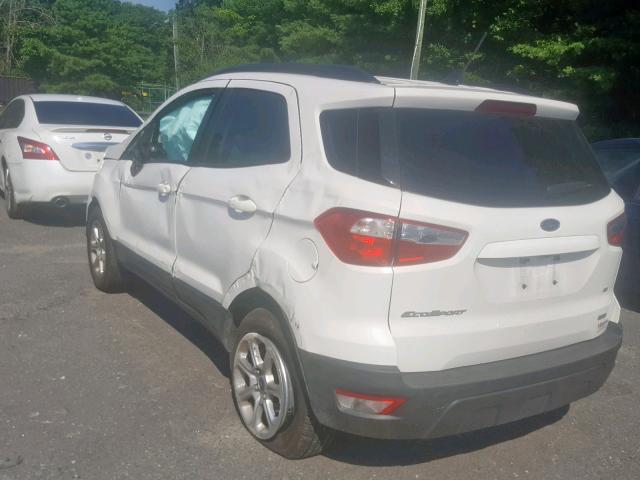 MAJ3P1TEXJC227076 - 2018 FORD ECOSPORT S WHITE photo 3