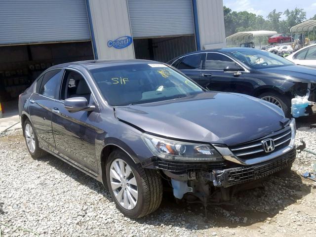 1HGCR2F88DA032837 - 2013 HONDA ACCORD EXL GRAY photo 1