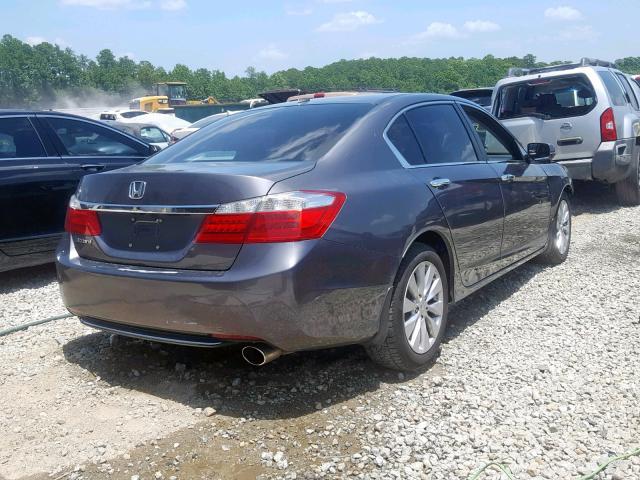 1HGCR2F88DA032837 - 2013 HONDA ACCORD EXL GRAY photo 4