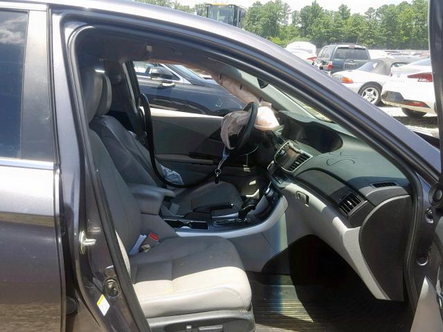 1HGCR2F88DA032837 - 2013 HONDA ACCORD EXL GRAY photo 5