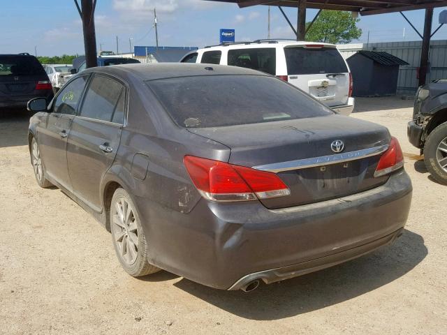 4T1BK3DB0CU469078 - 2012 TOYOTA AVALON BAS GRAY photo 3