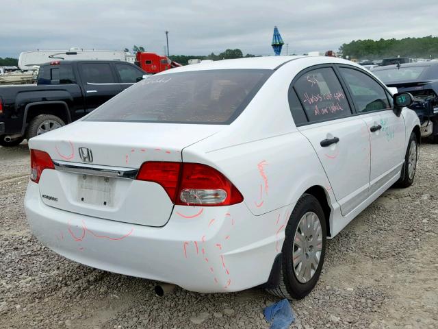 2HGFA1F35AH507926 - 2010 HONDA CIVIC VP WHITE photo 4