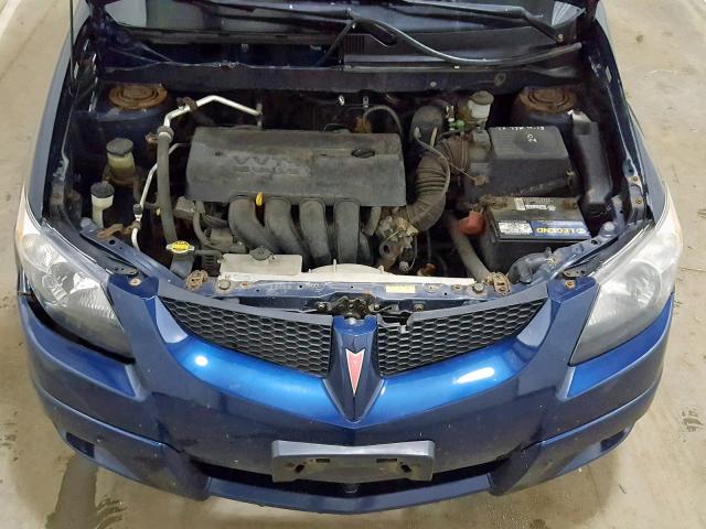 5Y2SL62823Z457933 - 2003 PONTIAC VIBE BLUE photo 7