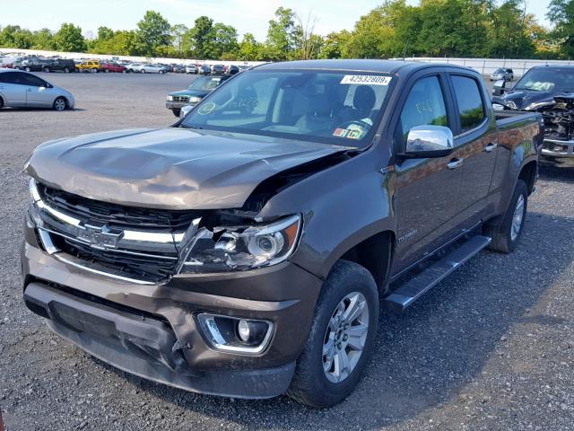 1GCPTCE12H1190348 - 2017 CHEVROLET COLORADO L BROWN photo 2