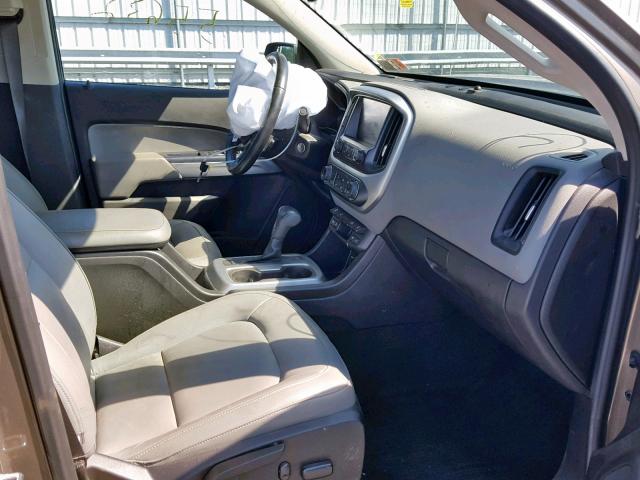 1GCPTCE12H1190348 - 2017 CHEVROLET COLORADO L BROWN photo 5