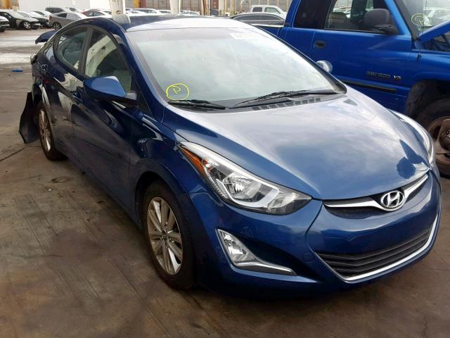 KMHDH4AE7EU181749 - 2014 HYUNDAI ELANTRA SE BLUE photo 1