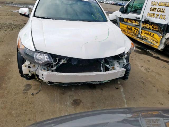 JH4CU2E86DC009560 - 2013 ACURA TSX SE WHITE photo 9