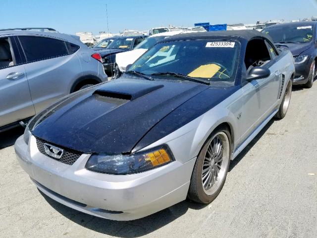 1FAFP45XX1F132240 - 2001 FORD MUSTANG GT GRAY photo 2