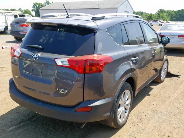 2T3DFREV8FW318820 - 2015 TOYOTA RAV4 LIMIT GRAY photo 4