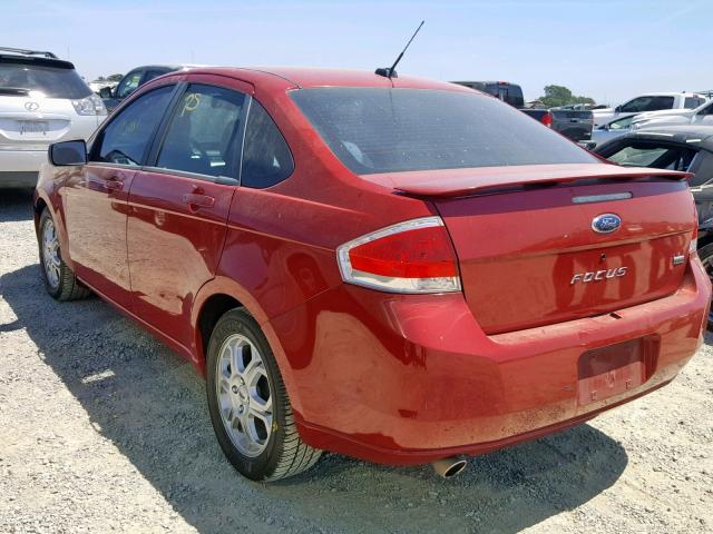 1FAHP36N19W249376 - 2009 FORD FOCUS SES RED photo 3