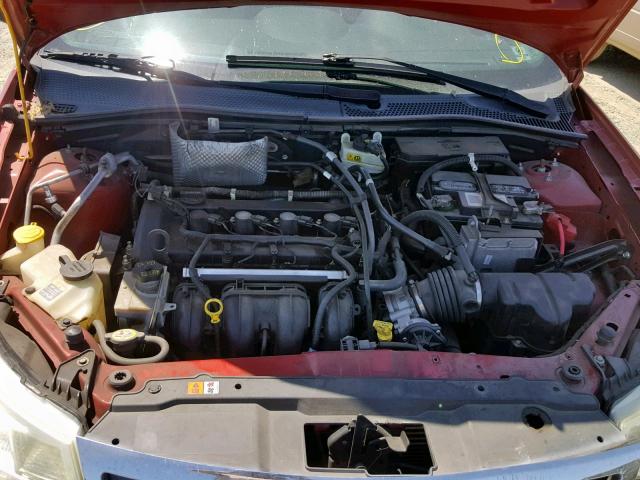 1FAHP36N19W249376 - 2009 FORD FOCUS SES RED photo 7