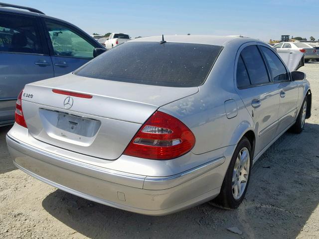 WDBUF65J04A464571 - 2004 MERCEDES-BENZ E 320 SILVER photo 4