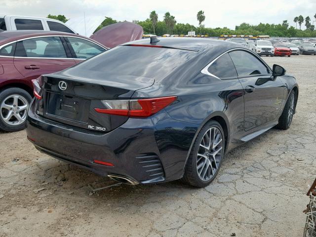 JTHHE5BC3H5017672 - 2017 LEXUS RC 350 BLACK photo 4