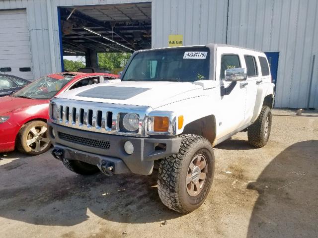 5GTDN13E878166559 - 2007 HUMMER H3 WHITE photo 2