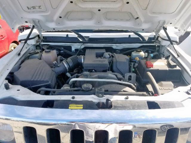 5GTDN13E878166559 - 2007 HUMMER H3 WHITE photo 7