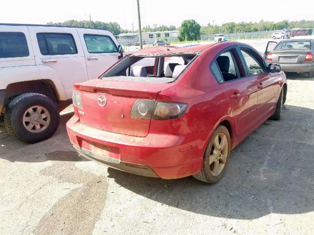 JM1BK123X41196531 - 2004 MAZDA 3 S RED photo 4