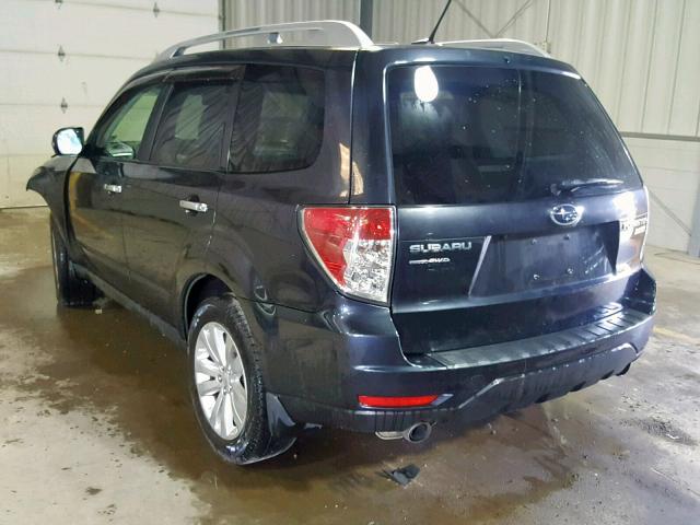 JF2SHAGC6BH728287 - 2011 SUBARU FORESTER T BLUE photo 3