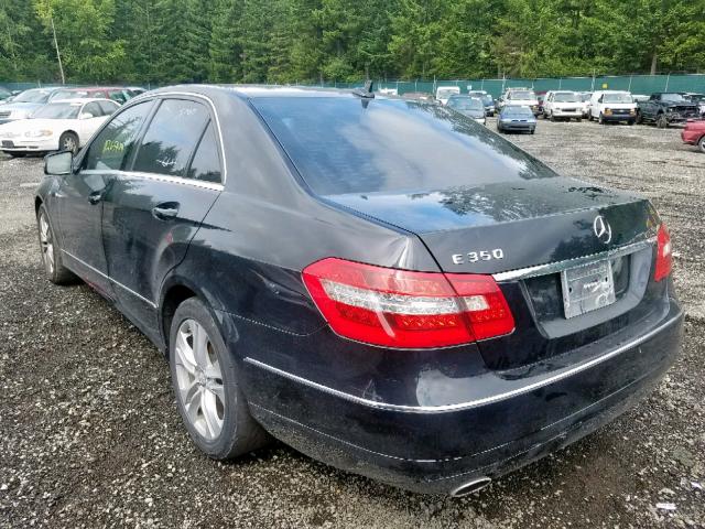 WDDHF5GB3BA516359 - 2011 MERCEDES-BENZ E 350 BLACK photo 3