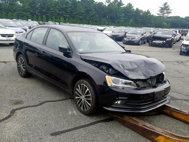 3VWD17AJ7GM293964 - 2016 VOLKSWAGEN JETTA SPOR BLACK photo 1