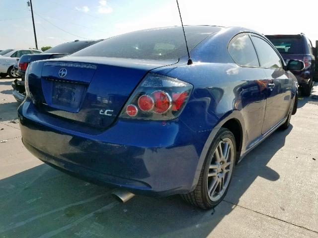 JTKDE167X80262318 - 2008 TOYOTA SCION TC ლურჯი ფოტო 4