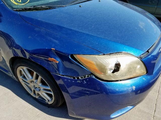 JTKDE167X80262318 - 2008 TOYOTA SCION TC ლურჯი ფოტო 9