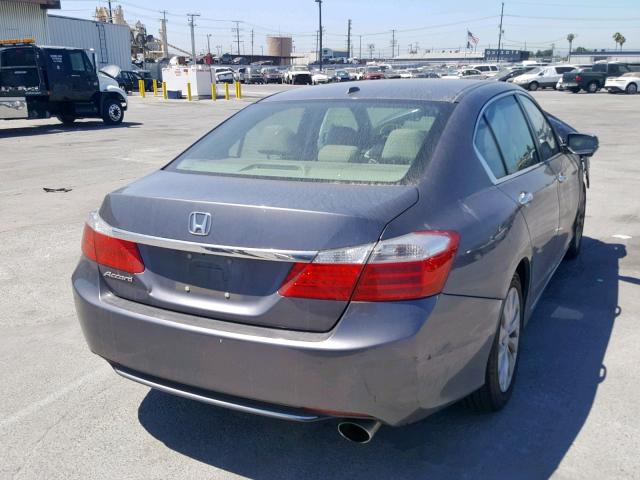 1HGCR2F82EA305207 - 2014 HONDA ACCORD EXL GRAY photo 4