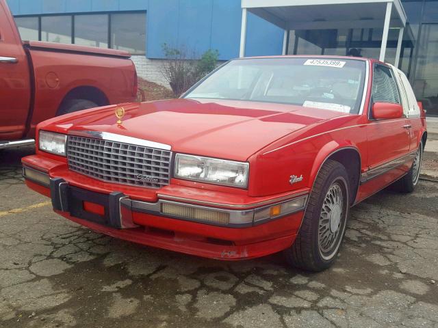 1G6EL1337LU621986 - 1990 CADILLAC ELDORADO RED photo 2