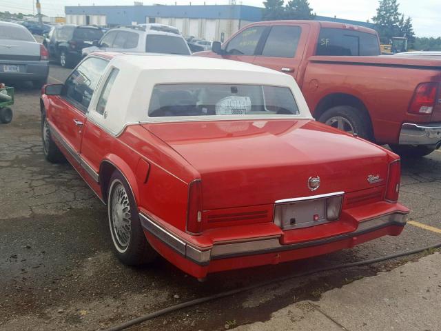 1G6EL1337LU621986 - 1990 CADILLAC ELDORADO RED photo 3