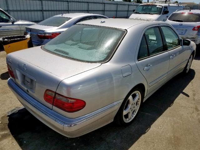 WDBJF65J71B381776 - 2001 MERCEDES-BENZ E 320 SILVER photo 4