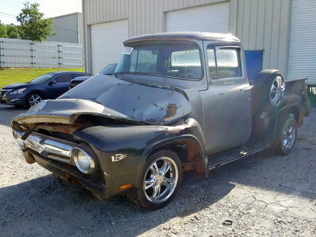 F10D6U72044 - 1956 FORD PICKUP GRAY photo 2